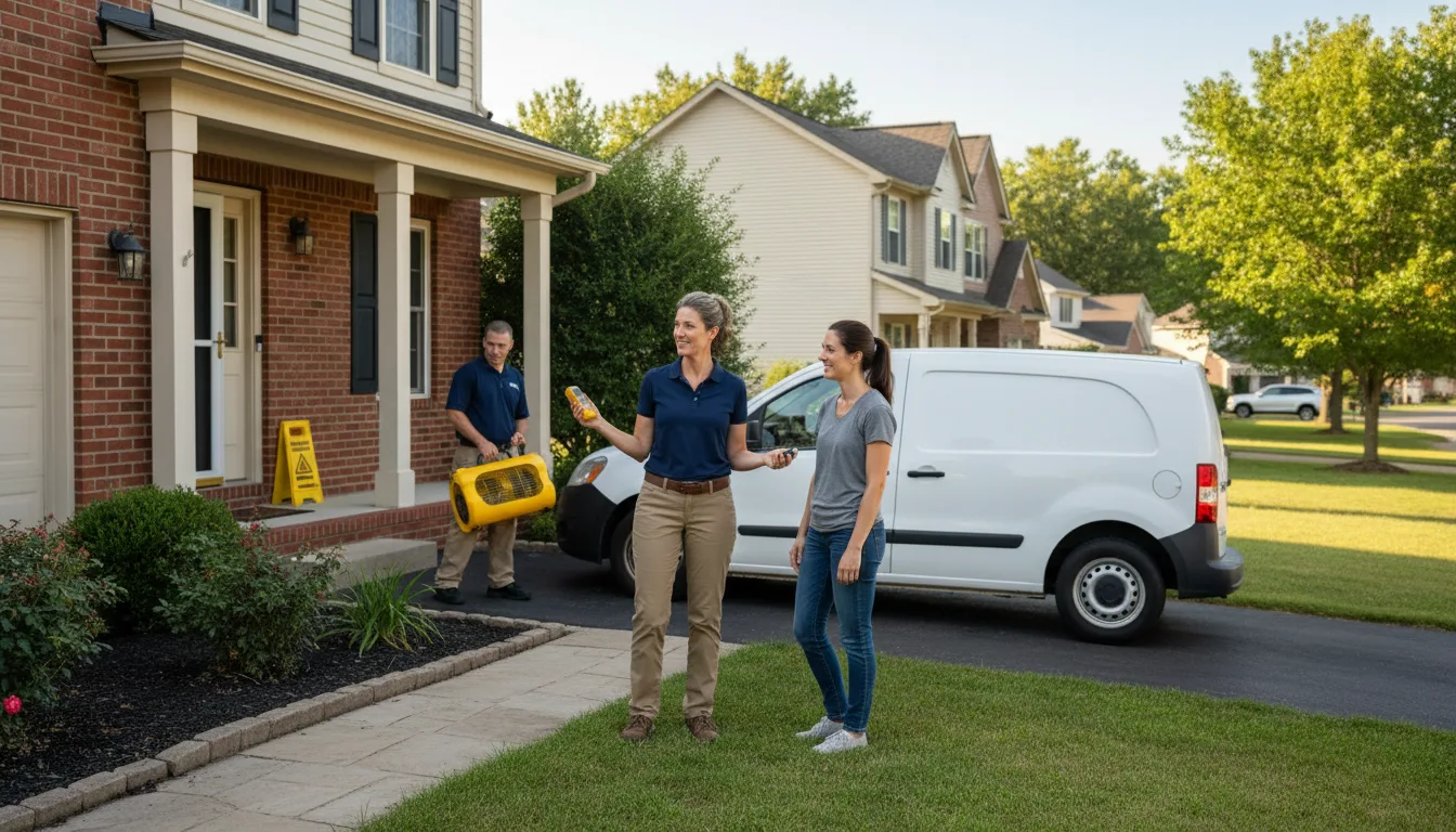 Water restoration image for Dehumidification And Cleanup Services in Kintyre, ND